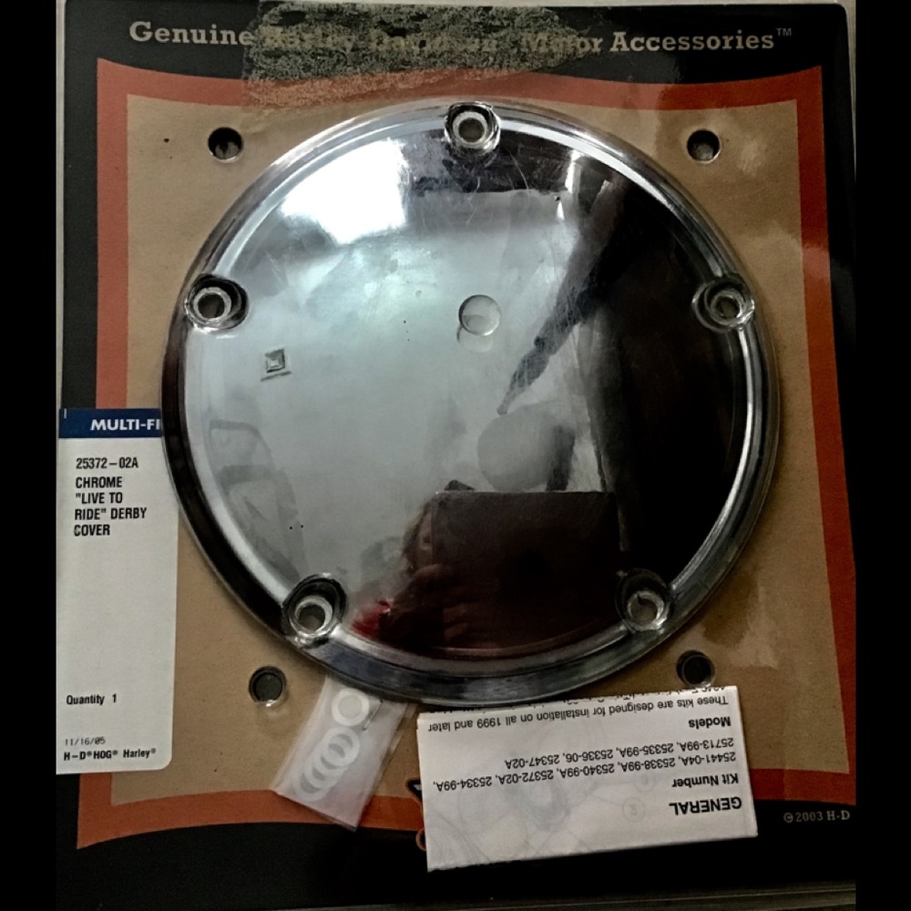 GENUINE HARLEY-DAVIDSON DERBY COVER. 🏍😎